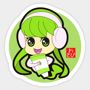 Wasabi Girl Sticker